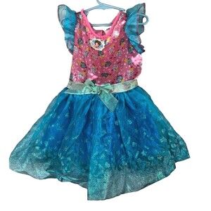 Disneys Fancy Nancy Blue and Pink Ice Cream Cart Costume Dress -Play- SIZE 4-6X
